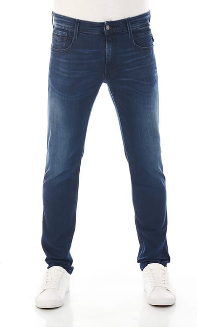 Replay Heren Jeans Broeken Anbass slim Fit Blauw 38W / 32L Volwassenen