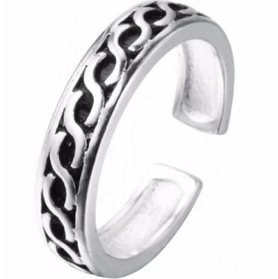 Teenring- zilver-Verstelbaar- Eight-Tibetaans - Charme Bijoux