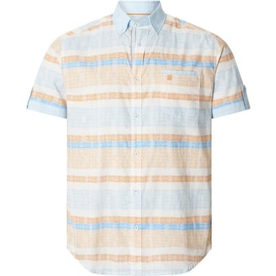Babista herren Overhemd Met Korte Mouwen - 39/40 - oranje - Plus Size
