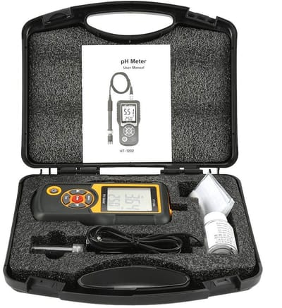 JHUBERS - Digitale PH Meter - Hoge Precisie Waterkwaliteit en Temperatuur Meter - Wateranalyse - Nauwkeurigheid - Onderzoek - PH Meting