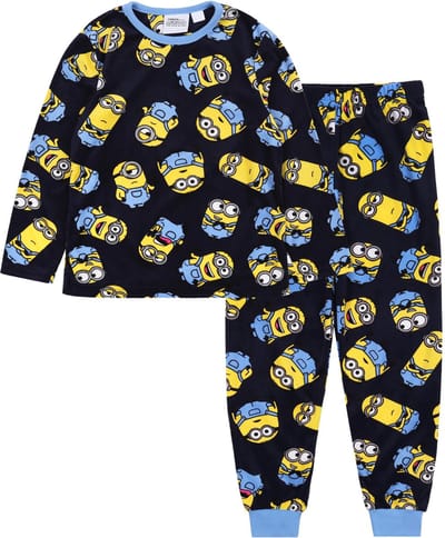 Minion - Marineblauwe Jongenspyjama met Lange Mouwen / 110