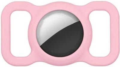 Knaak GPS Tracker Houder voor Hondenhalsband - Geschikt voor Apple Airtag - Siliconen Hoesje - Roze
