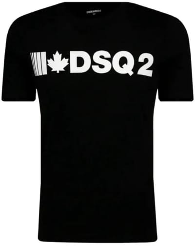 Dsquared2 T-shirt met logoprint - Zwart - Maat 140