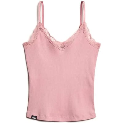 Superdry - Essential camitopje met kanten boord - Dames - Vesten