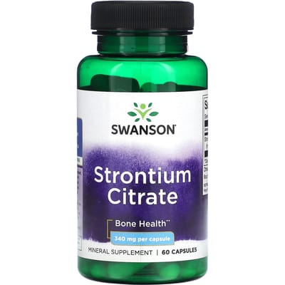 Strontiumcitraat, 340 mg, 60 capsules