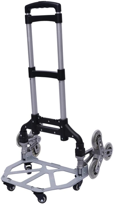 LabelOne Steekwagen - Trolley - klimwielen voor traploopfunctie - opvouwbaar - incl. waterdichte tas - draagvermogen tot 75 kg