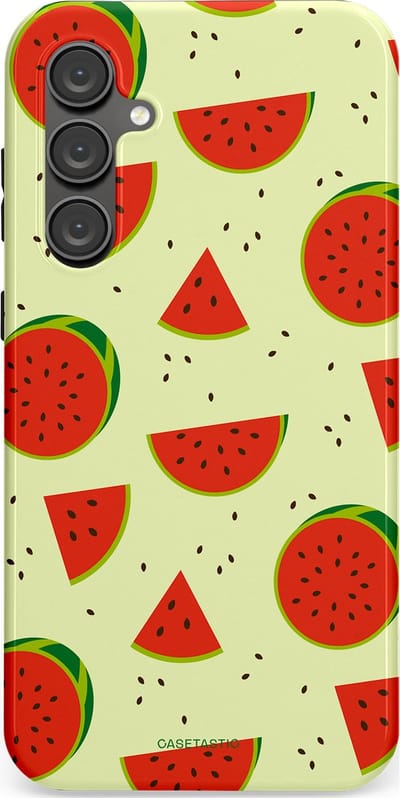 Casetastic Hoesje Geschikt voor Samsung S23 FE - Stijlvolle Beschermende Duo-layer Case - Meloen Moment