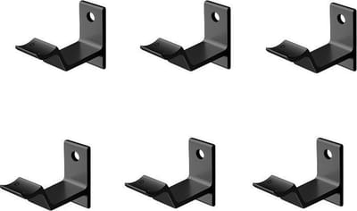 Leuninghouder zwart - Keilboutbevestiging - Hol zadel  Hermeta - 3543-18 - 6 stuks