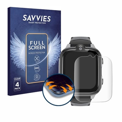 Savvies - Screenprotector voor Blackview Z10 1.83" - Folie Beschermfolie transparant volledig dekking 4 Stuks