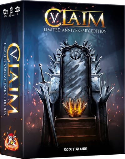 White Goblin Games - Claim 5 jaar jubileumeditie - 2 persoonsspel - 2 spelers - speciale gelimiteerde jubileumeditie - Vanaf 10 jaar