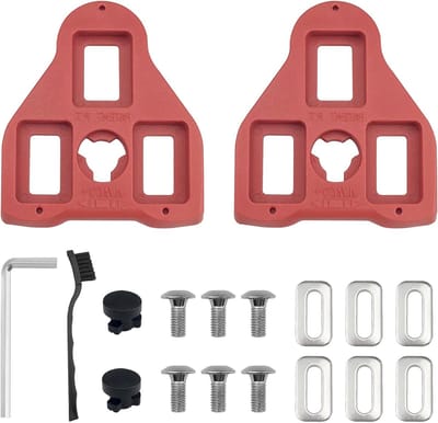 Fiets Pedal Cleats Set met Schroeven en Washers, Geschikt voor Look Delta en Indoor Cycle Mountainbike, Met Geheugen Positioneringsfunctie