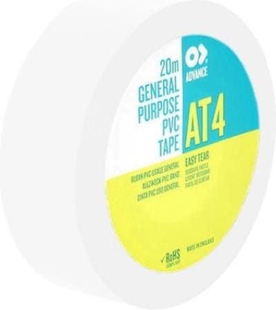 Advance - AT4 - Isolatietape - 19mm x 20m. wit