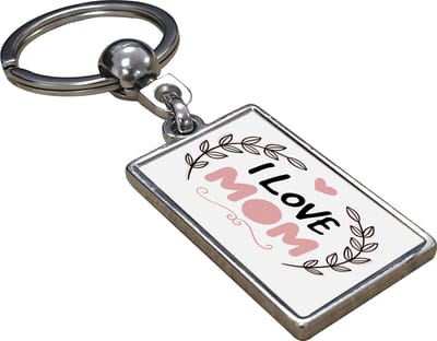 I Love Mom - Sleutelhanger - Cadeau - Verjaardag - Kerst - Kado - Valentijn - Moederdag - Moederdag cadeautje - Moederdag cadeau voor mama