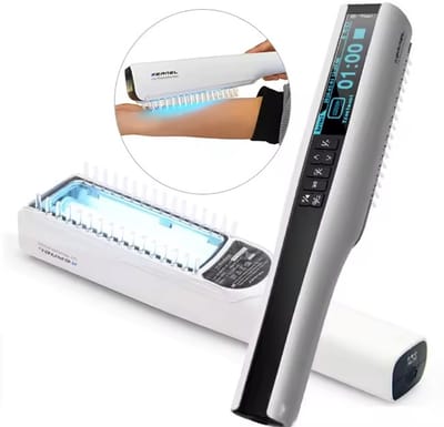 Kernel Medical UVB Lamp Philips™ 311nm – UVB Lichttherapie Handlamp voor Psoriasis, Vitiligo & Eczeem – 56 cm² – Digitale Timer & Beschermbril – Netstroom