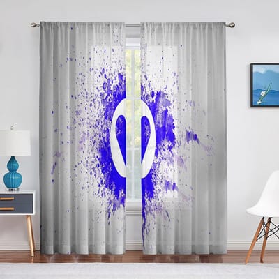 Saint-Valentin avec des Cœurs d'Amour Rideaux Voilés Roses Transparentes pour Salon Chambre d'Enfant Décoration Traitement de Fenêtre en Tulle Rideaux 1 PCS W100XH250cm&Grommet Top