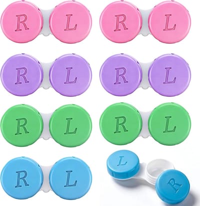 Draagbare 20-Delige Contactlenshouder, Hygiënisch en Lekvrij Opbergdoosje voor Gekleurde Contactlenzen, Ideaal voor Thuis en Reis, Accessoires voor Contactlenzen
