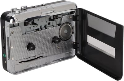 Cassette Speler met Oordoppen, Ideaal voor Duidelijke Geluidskwaliteit, Compact en Draagbaar Ontwerp, USB Aansluiting