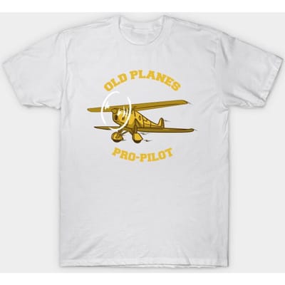 T-shirt Femme Vieux Avions Pro Pilote Imprimé Harajuku T-shirt Kawaii Été Manches Courtes T-shirt Femme Haut 2XL blanc