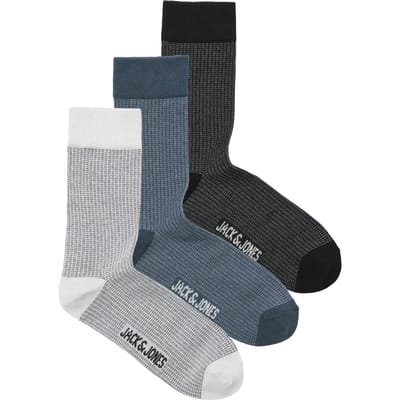 JACK&JONES - JACBRYAN BIRD EYE SOCKS 3 PACK SN - Heren - Sokken