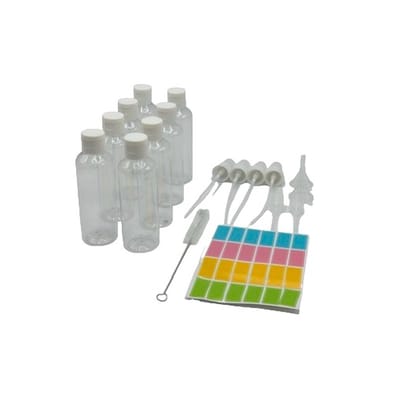 MGM Trading 20 stuks reisflessen voor toiletartikelen, 100 ml navulbare reisflessen reisformaat containers met spuitflessen potten, lege reisflessen set voor toiletartikelen Lotion Cream Shampoo - Multi accessoires