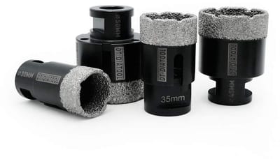 Diamant Boor Set - Gat Zaag - Droog Boren - Vacuüm Gesoldeerd - 30/35/45/50mm - Niet gespecificeerd