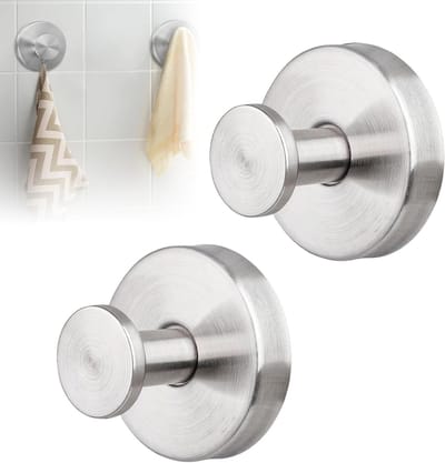 Set van 2 Zuignap Haakjes voor Badkamer en Keuken, Ideaal voor Handdoeken en Badjassen, Sterke Wandbevestiging en Hoge Kwaliteit