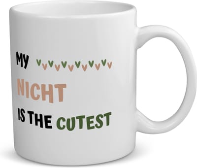 Akyol - my nicht is the cutest koffiemok - theemok - Nicht - schattige nicht - verjaardagscadeau - verjaardag - cadeau - cadeautje voor nicht - nicht artikelen - kado - geschenk - gift - 350 ML inhoud