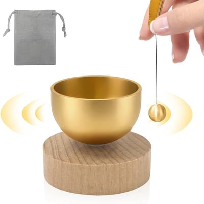 Kleine Tibetaanse slangenkom in goudkleur, perfect voor decoratie en unieke geschenken