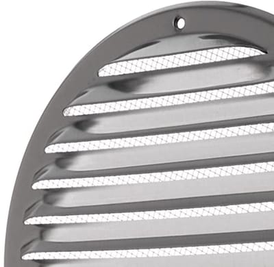Ronde Ventilatie Rooster met Hor - Ø 160 mm - RVS Luchtafvoer en Toevoer