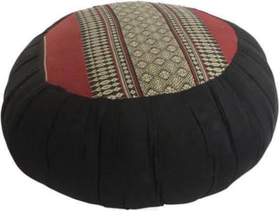 Fine Asianliving Thais Kussen Meditatie Zitkussen Rond Zafu Rood Kapok D40xH17cm Meditatie Mat Matras