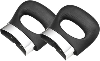 Dailygoody - Pot Handvat Korte Pot Handvat - Ergonomische Keuken Tool - Zwart - Vervanging Deel - Anti Verbrandend - Geschikt voor Kookgerei