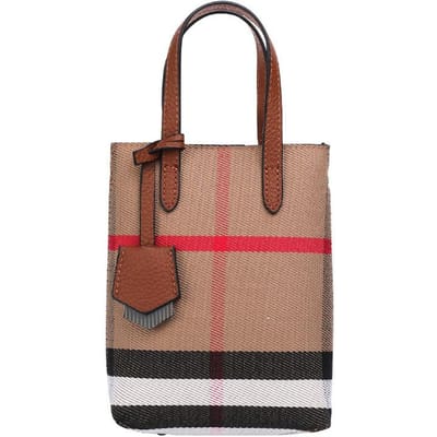 Canvas Tas Dames Nieuwe Mode Modieuze en High-end Tas Ruit Hand-in-Law Crossbody Tas brown