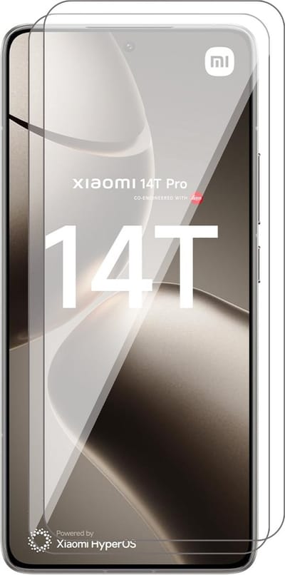 Screenprotector geschikt voor Xiaomi 14T / 14T Pro - 2x Glas Screen Protector