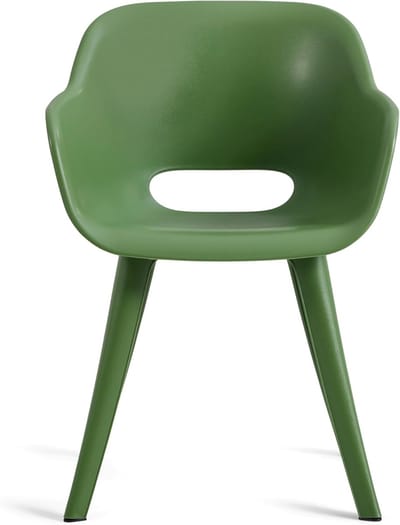 Tuinstoel set van 2 – ABTkantoor Akola Design Outdoor Stoelen Olijfgroen – Ergonomische Kunststof Kuipstoelen Weerbestendig UV-bestendig Onderhoudsvrij – 56,7 x 55,8 x 80,1 cm – Max 110 kg – Voor Tuin, Balkon & Terras