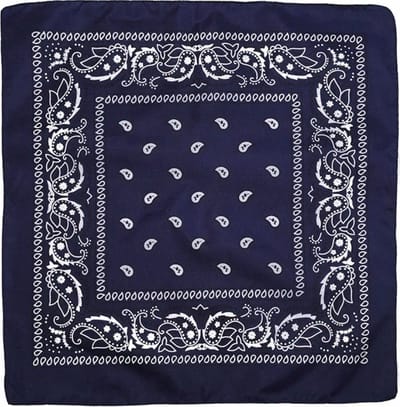 Fako Fashion - Bandana - Hoofddoek - Mondbescherming - Zakdoek - Sjaal - Paisley - Navy Blauw