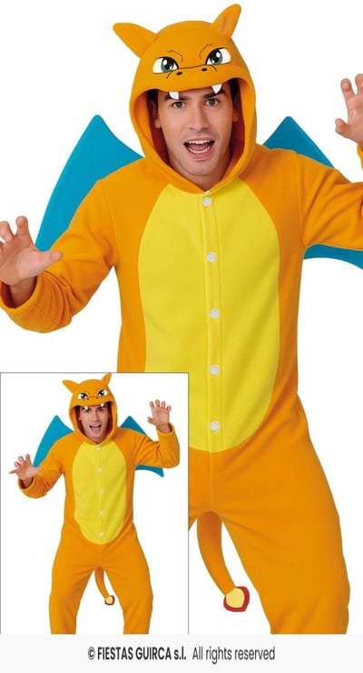 Charizard Onesie Oranje Volwassen