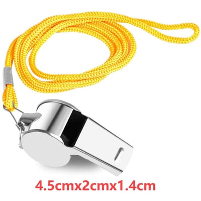Professionele Voetbalscheidsrechtersfluitjes Goud/Zilver Groot Geluid Voetbalfluitjes Zaadloze Plastic Fluitjes Basketbalfluitjes yellow