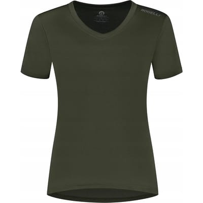 Rogelli Promo Dames Hardloopshirt - Korte mouw - Groen