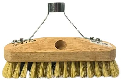 Synx Tools Luiwagen Fiber 22cm met steelhouder - Schrobber - Schoonmaak - Schrobborstel - Schrobber - Vloerschrobber - Schoonmaakbezem - douche - Zonder Steel