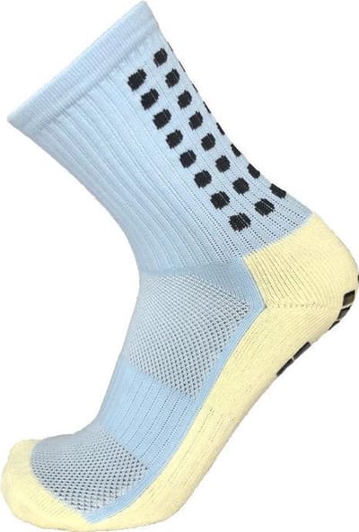 Scoby - Sportsokken met Grip - Gripsokken - Anti-slip Sokken - Ondersteunend - Sportsokken - Support Socks - Maat 39/45 - Licht Blauw