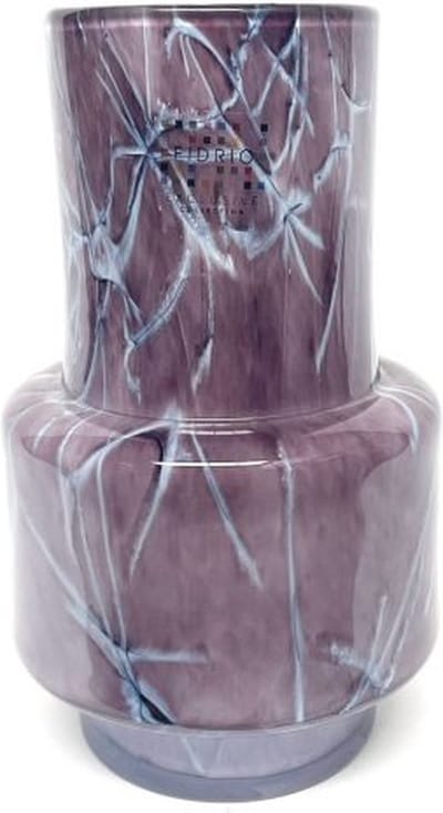 Design Vaas Nuovo - Fidrio MAUVE PURPLE - glas, mondgeblazen bloemenvaas - hoogte 25 cm