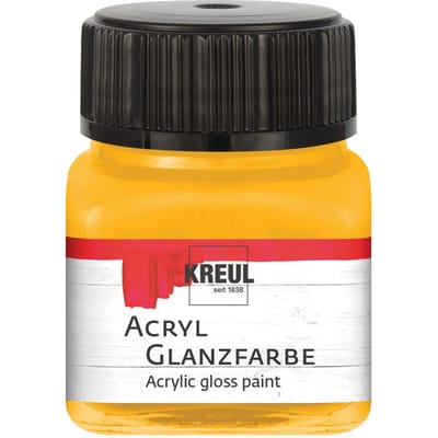 KREUL Acrylglansverf, 20 ml - Donkergeel