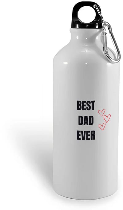 Hacebo® - Best dad ever waterfles - Papa - cadeau papa - cadeau - verjaardag papa - water fles - 400ML