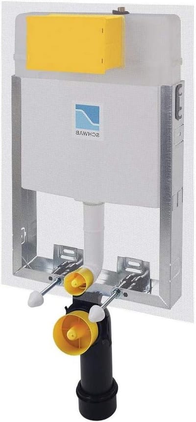 Inbouwreservoir Set - Toiletmodule Wandcloset - Badkamer Installatie - Dubbele Spoeltechniek - 85 mm Diep - Wit