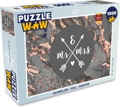 Puzzel Spreuken - Mr & Mrs - Quotes - Trouwen - Legpuzzel - Puzzel 1000 stukjes volwassenen