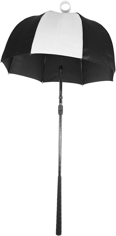 Golftasparaplu 2-in-1 met telescopische steel en ball retriever
