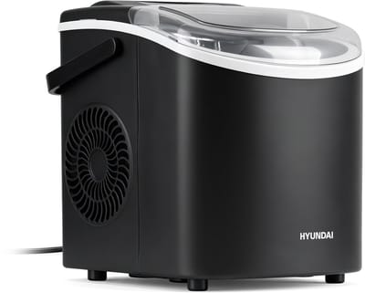 Hyundai Electronics - Elektrische Zelfreinigende IJsblokjesmachine - Compact en Draagbaar - 90W - Zwart