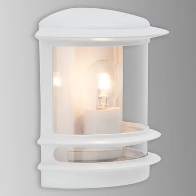 Brilliant Elegant ontworpen buitenwandlamp Hollywood wit