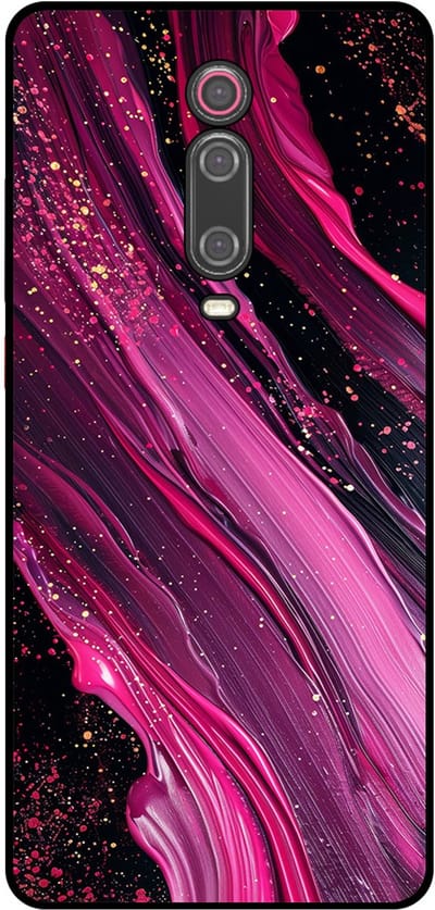 Smartphonica Telefoonhoesje Geschikt voor Xiaomi Mi 9T met marmer opdruk - TPU backcover case marble design - Paars Roze geschikt voor Xiaomi Mi 9T
