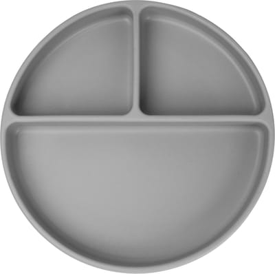 JU&MP Bord Zuignap - Baby - Kinderservies - Kinderbord - Onbreekbaar - Grijs